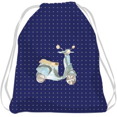 Sac goûter vespa bleue