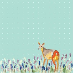 Coupon biche 15x15cm (prix mini, prix départ 5€)