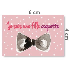 Motif à coudre je suis coquette
