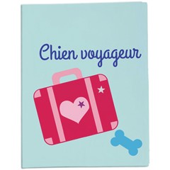 Protège-passeport chien voyageur